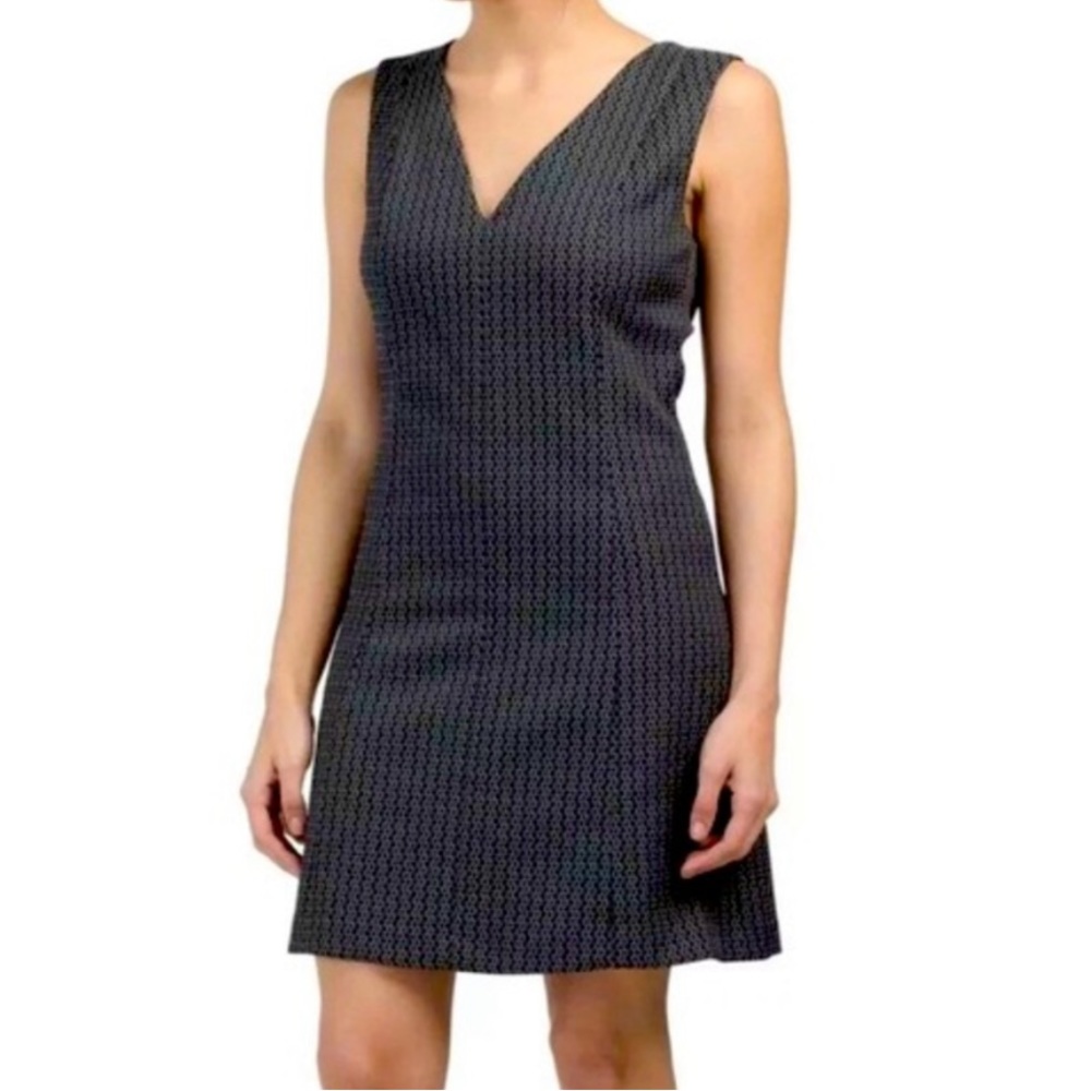 Theory easy v neck shadow jacquard 4